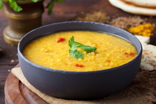 Recette soupe lentilles au curry